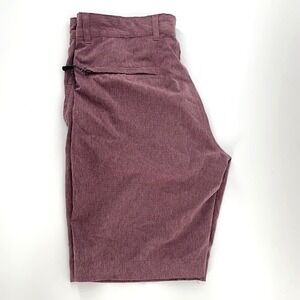 V46 Golf Shorts Mens 32 Maroon Casual Athletic Heathered Golfing
